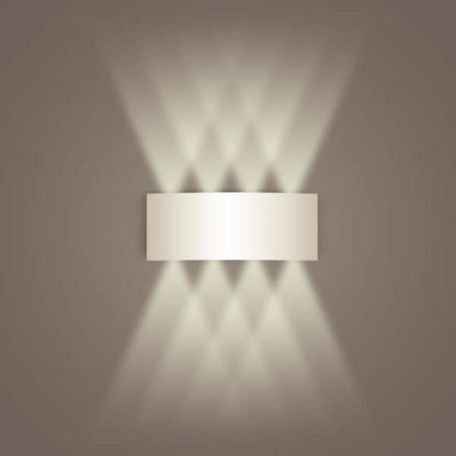 Aluminum White Wall Sconce — Wall Sconce (view 5)