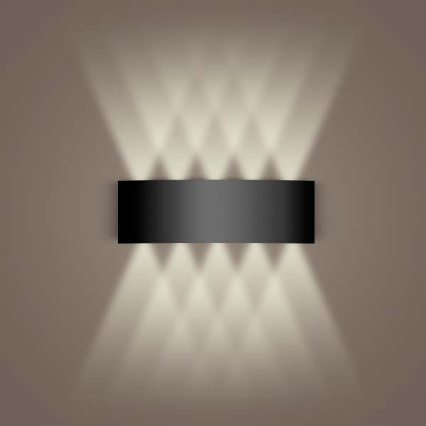 Aluminum Black Wall Sconce — Wall Sconce (view 6)