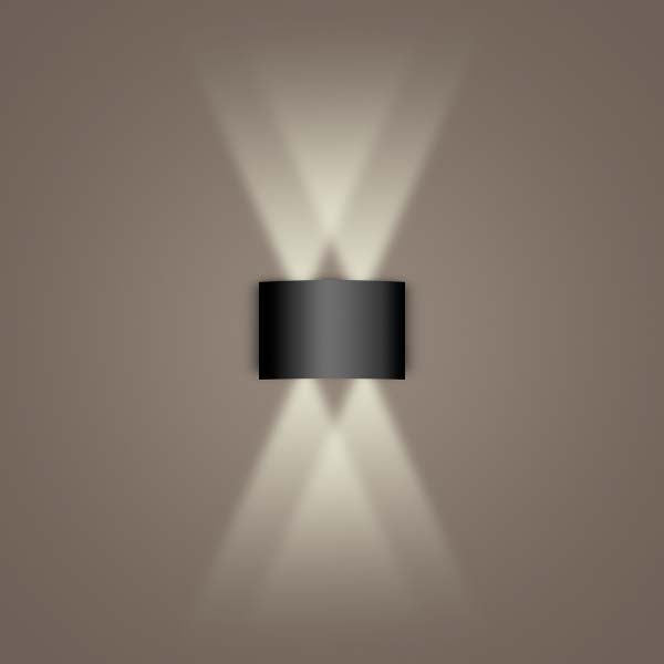 Aluminum Black Wall Sconce — Wall Sconce (view 3)