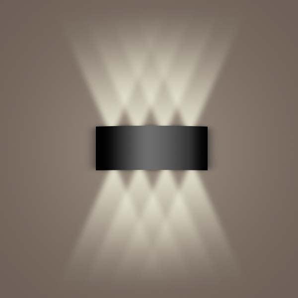 Aluminum Black Wall Sconce — Wall Sconce (view 5)