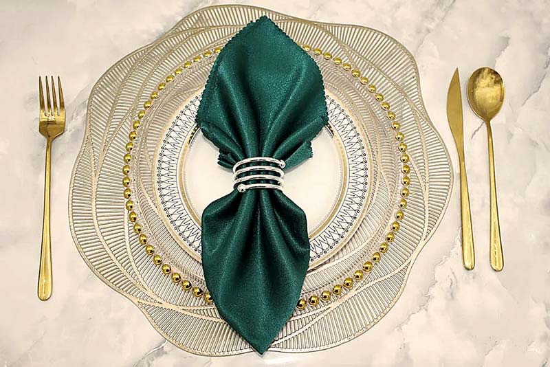 Spiral Napkin Rings – 6 Pieces — Napkin Rings (view 4)