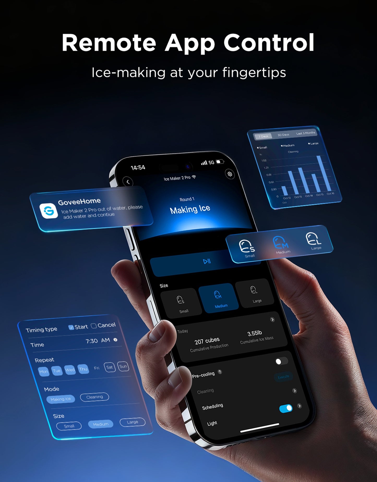 GoveeLife Smart Countertop Ice Maker 2 Pro
