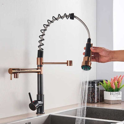 Gourmet Kitchen Faucet – Premium Black Rosé Gold — Kitchen Faucet (view 6)