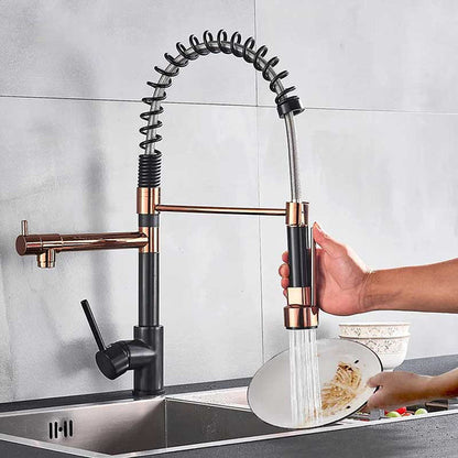 Gourmet Kitchen Faucet – Premium Black Rosé Gold — Kitchen Faucet (view 5)