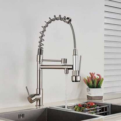 Gourmet Kitchen Faucet – Premium Brushed Nickel — Kitchen Faucet (view 5)