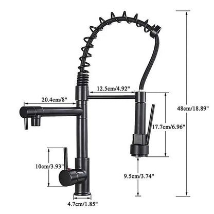 Gourmet Kitchen Faucet – Premium Black Fosca — Kitchen Faucet (view 9)