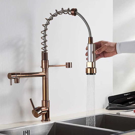Gourmet Kitchen Faucet – Premium Rosé Gold — Kitchen Faucet