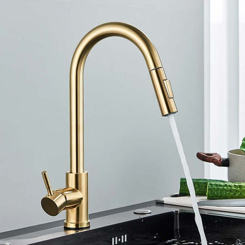 Gourmet Kitchen Faucet – Slim Gold Escovado — Kitchen Faucet