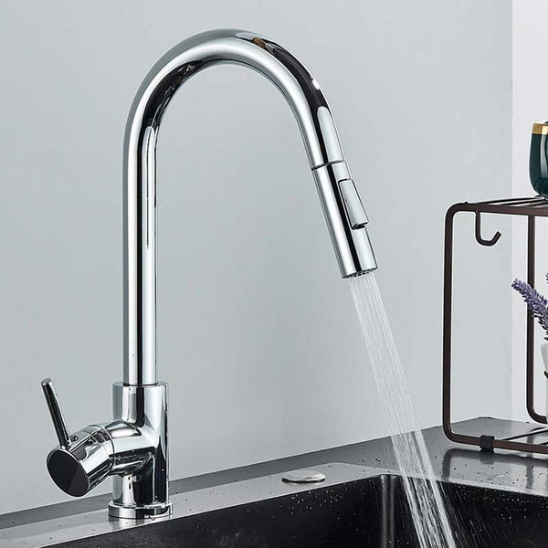 Gourmet Kitchen Faucet – Slim Chrome — Kitchen Faucet (view 3)