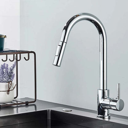 Gourmet Kitchen Faucet – Slim Chrome — Kitchen Faucet (view 4)