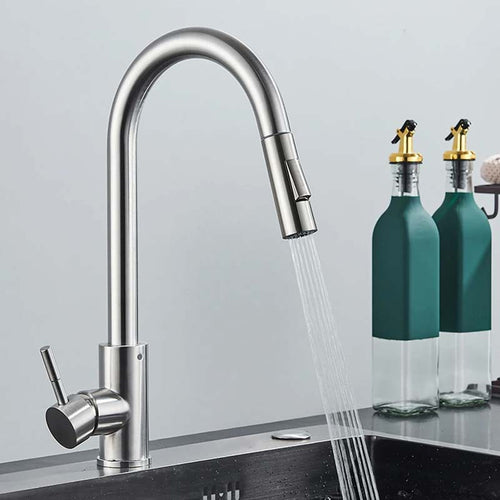 Gourmet Kitchen Faucet – Slim Brushed Nickel — Kitchen Faucet