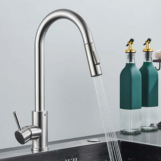 Gourmet Kitchen Faucet – Slim Brushed Nickel — Kitchen Faucet