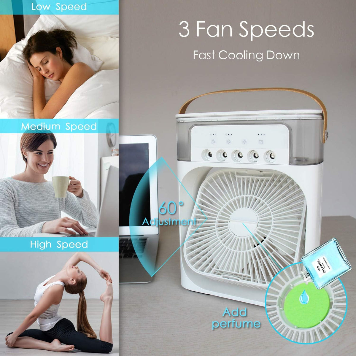 CoolBreeze Personal Air Cooler — home decor (view 2)
