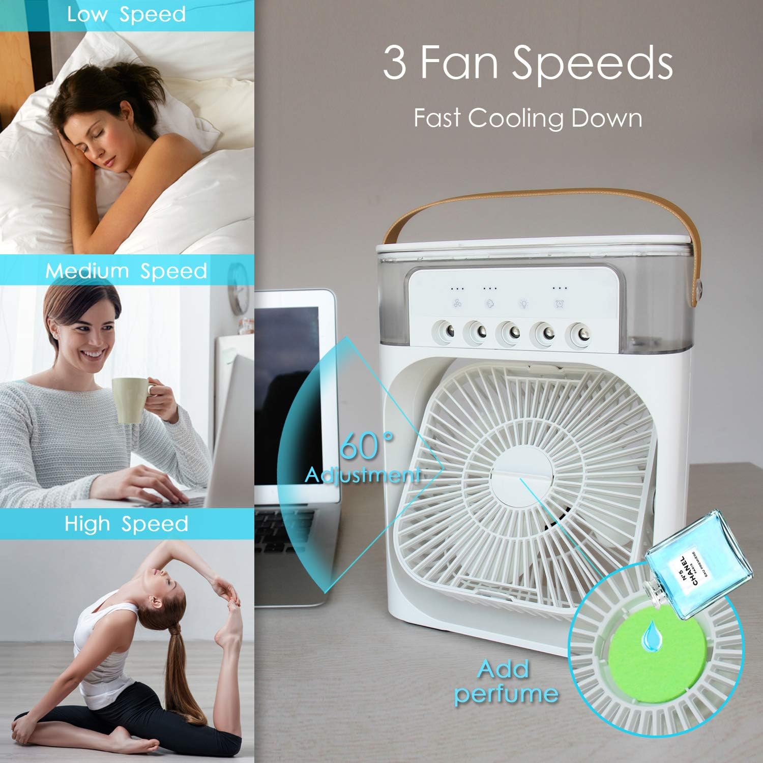 CoolBreeze Personal Air Cooler — home decor (view 2)