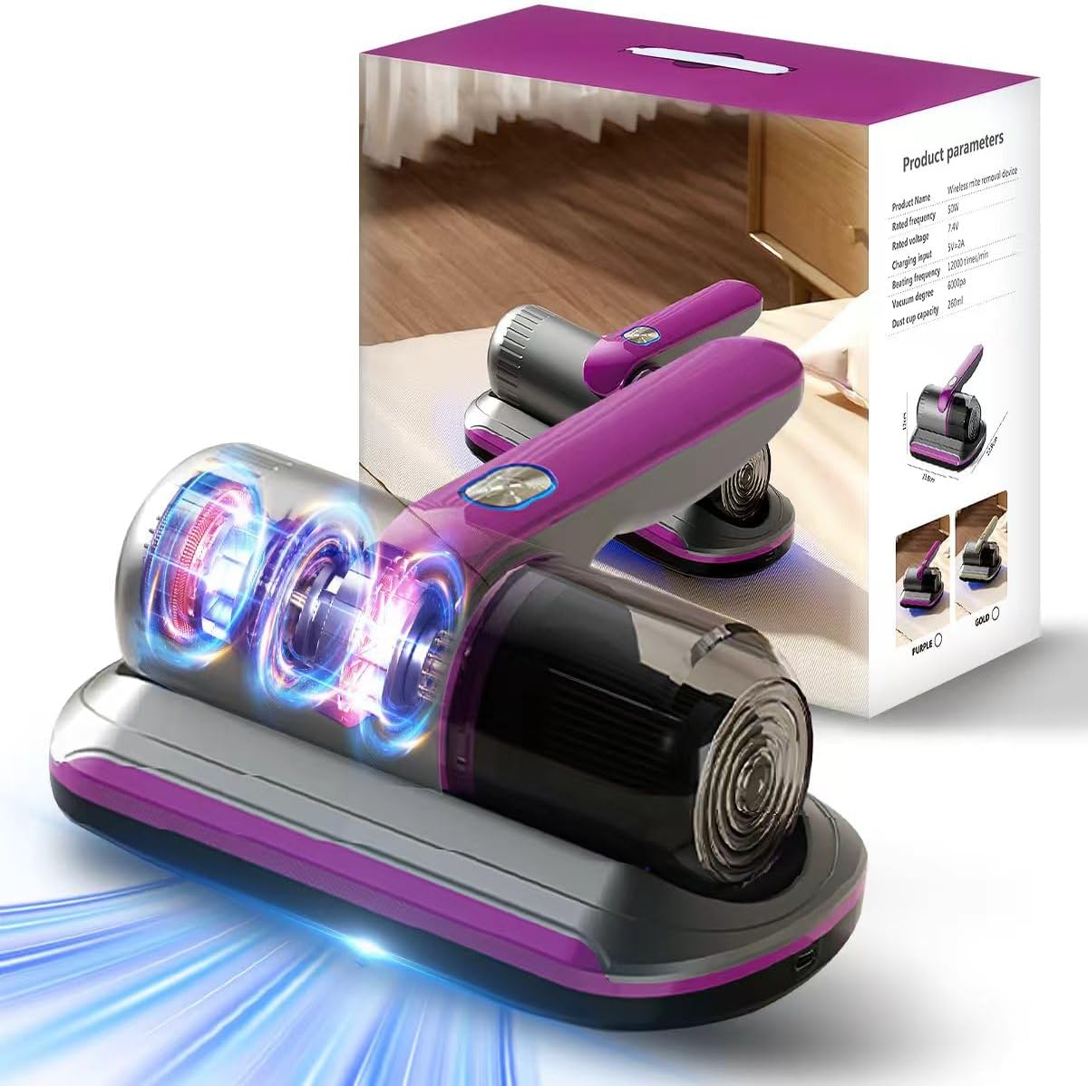 DeepClean Handheld Mattress Vacuum — home decor