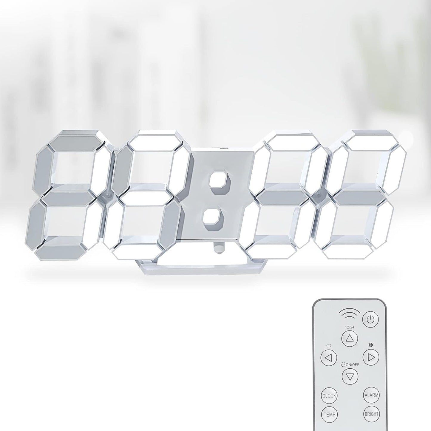 Bold Large LED Wall Clock — home decor