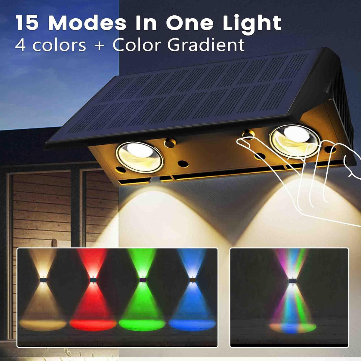 Smart Solar Fence Lights — home decor (view 5)