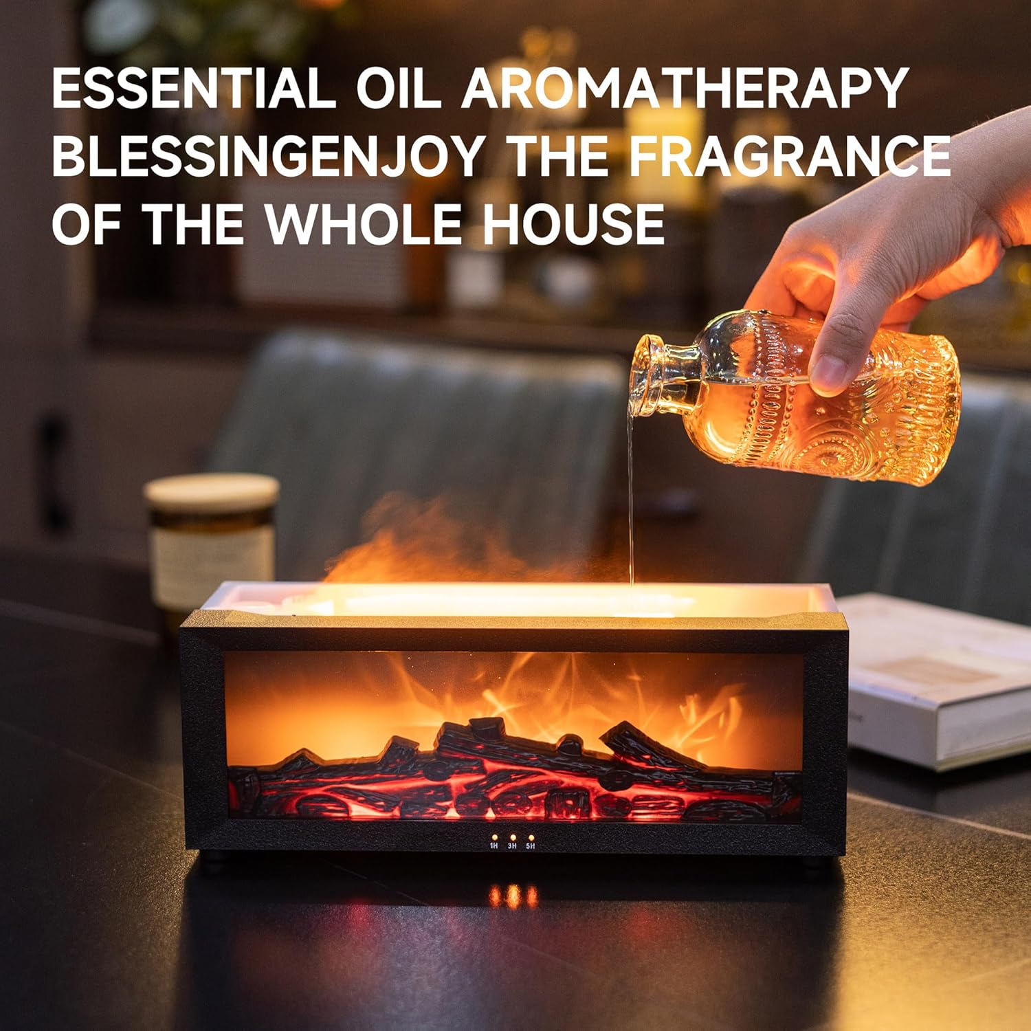 Magical Flame Led Decorative Fireplace — home decor (view 5)