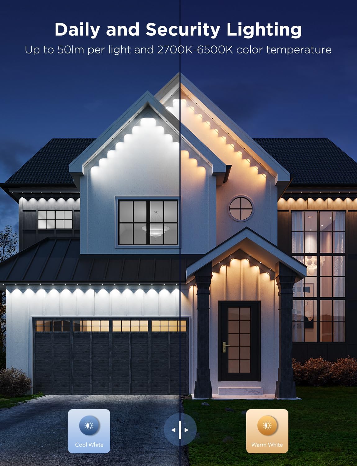 Permanent Outdoor LED Lights — home decor (view 3)