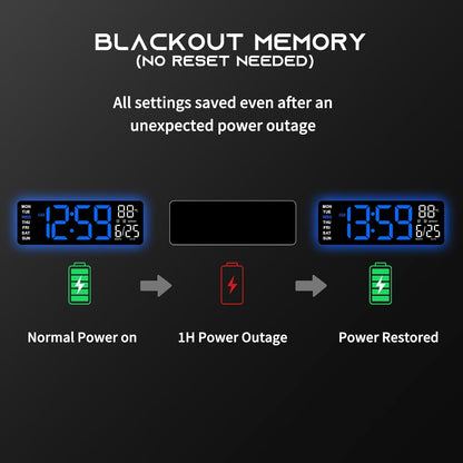 HyperGlow Pro RGB Wall Clock — home decor (view 9)