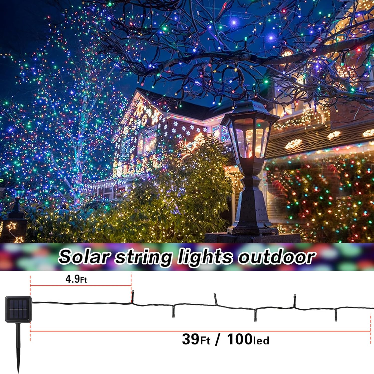 Radiant Solar Christmas Lights — home decor (view 8)