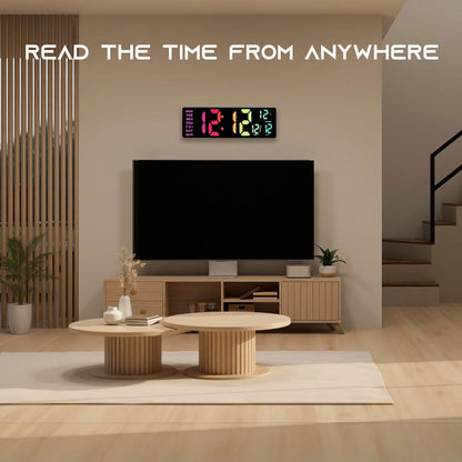 HyperGlow Pro RGB Wall Clock — home decor (view 2)