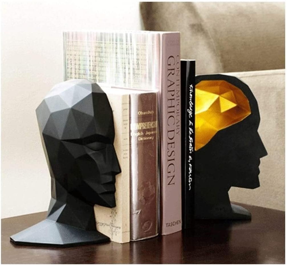 Knowledge In The Brain Bookends — home decor (view 5)