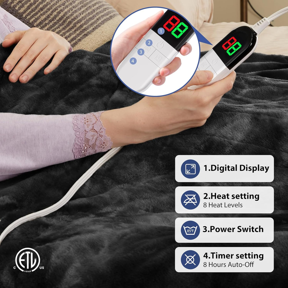 Cozy Warmth Electric Blanket — home decor (view 3)
