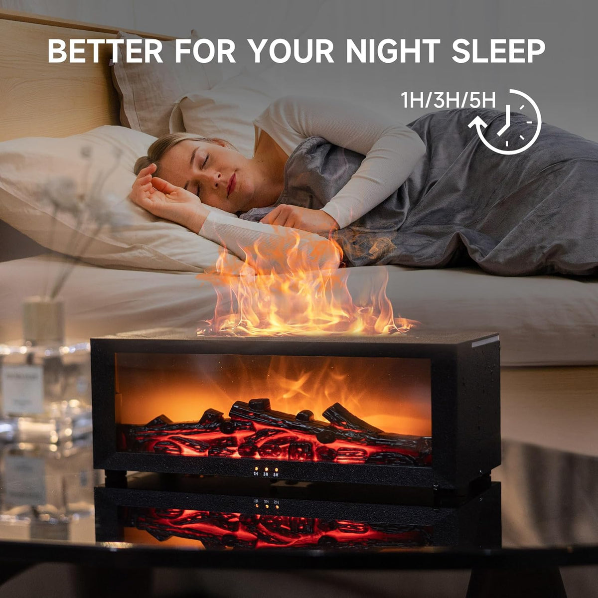 Magical Flame Led Decorative Fireplace — home decor (view 4)