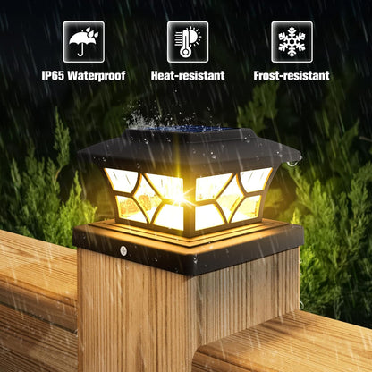 Solar Post Cap Lights — home decor (view 2)