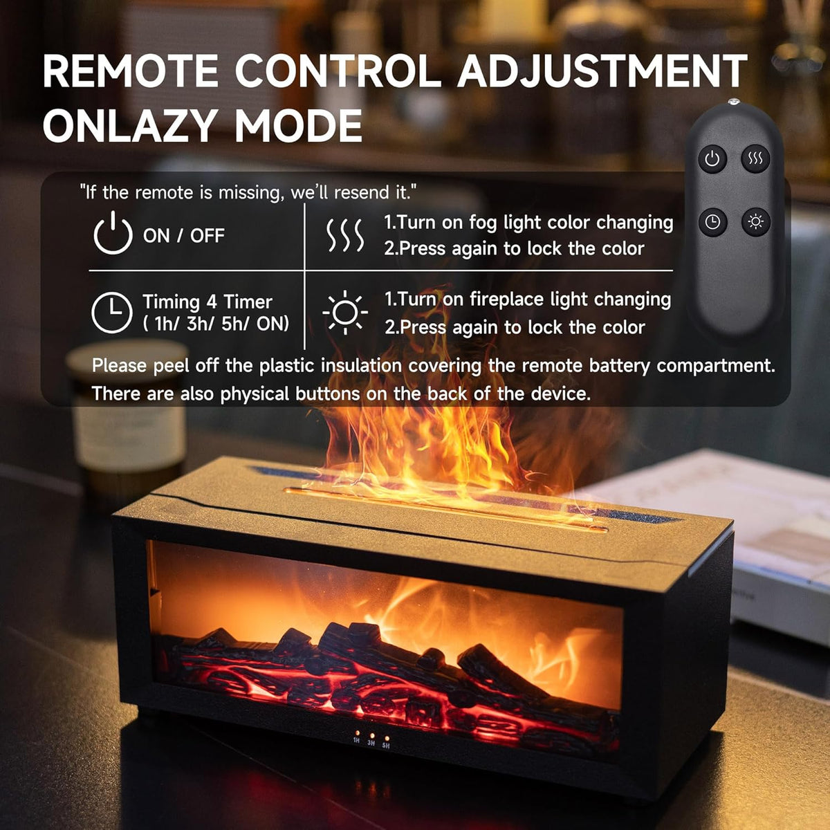 Magical Flame Led Decorative Fireplace — home decor (view 7)