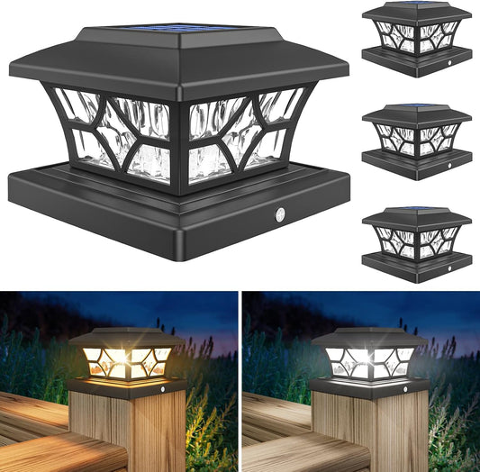 Solar Post Cap Lights — home decor